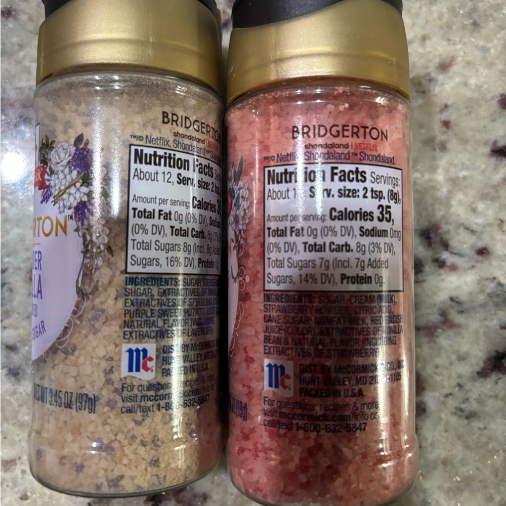 Bridgerton X McCormick finishing sugar bundle strawberry & lavender vanilla - Picture 2 of 2
